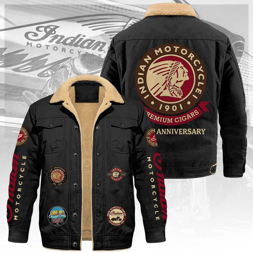 Indian Motorcycle 125th Anniversary 2026 2D Cargo Fleece Jacket – TANTN26337