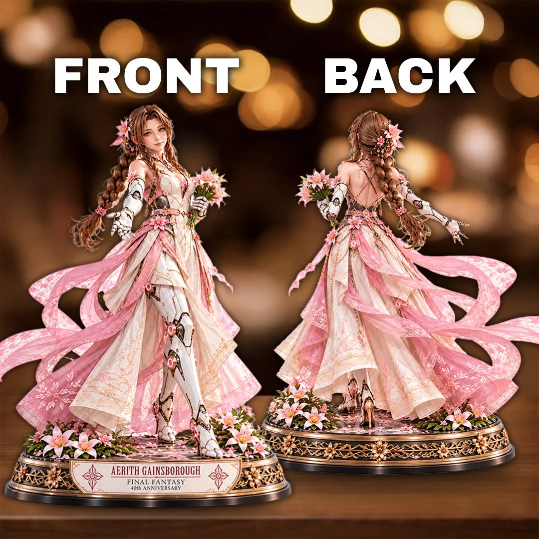 Final Fantasy x Aerith Gainsborough 40th Anniversary 2027 3D Collectible Vinyl Figure – TANTN26354