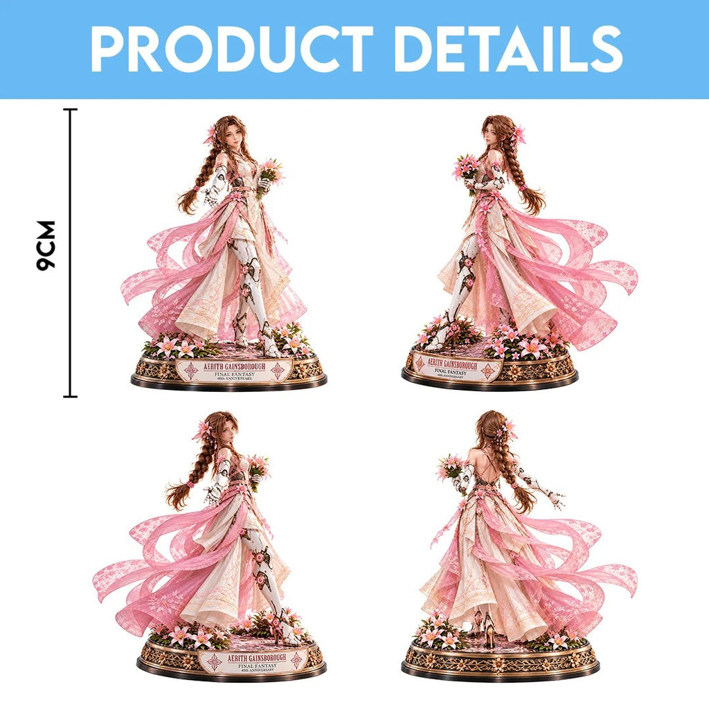 Final Fantasy x Aerith Gainsborough 40th Anniversary 2027 3D Collectible Vinyl Figure – TANTN26354