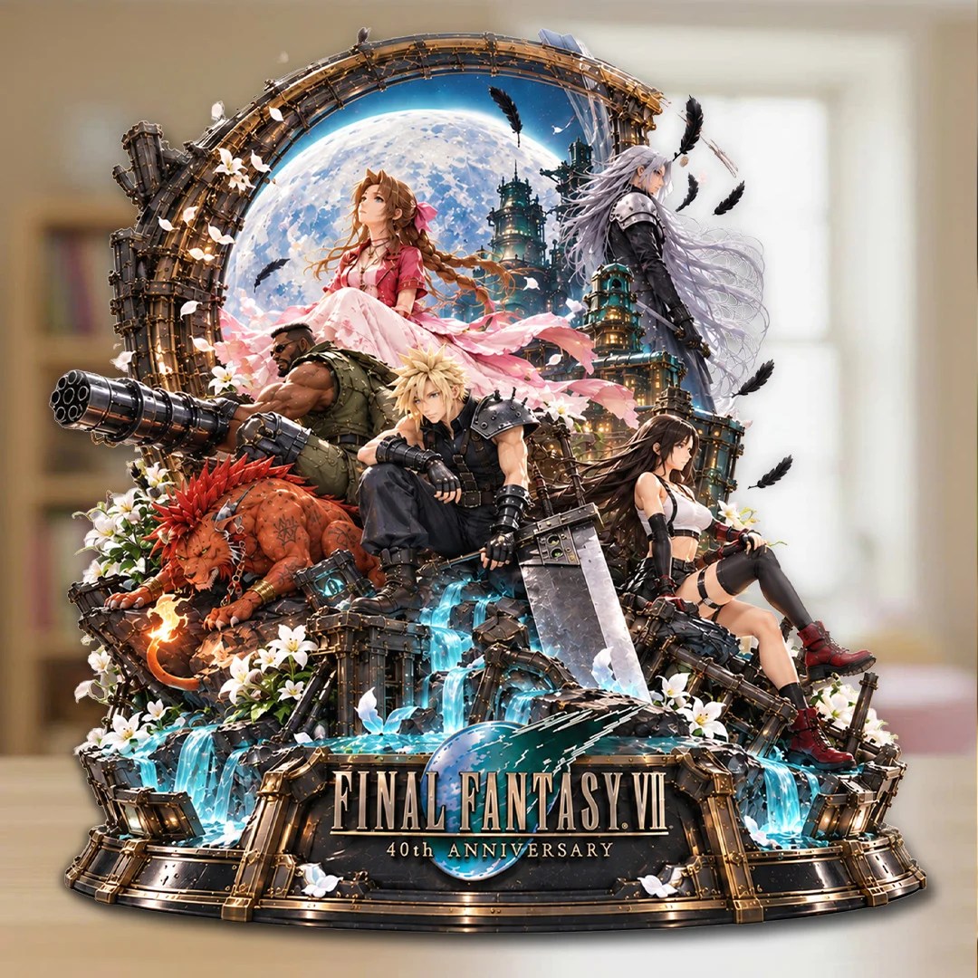 Final Fantasy 40th Anniversary 2027 Custom Shape Acrylic Plaque – TANTN26376