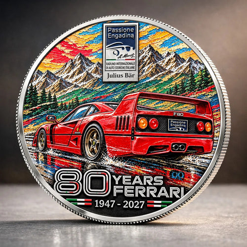 Ferrari 80 Years Anniversarry 2027 Commemorative Coin – TANTN26392