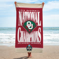 Oklahoma Sooners 2026 NCAA Baseball Men's College World Series Champions Rectangle Beach Towel – TMTHU6998