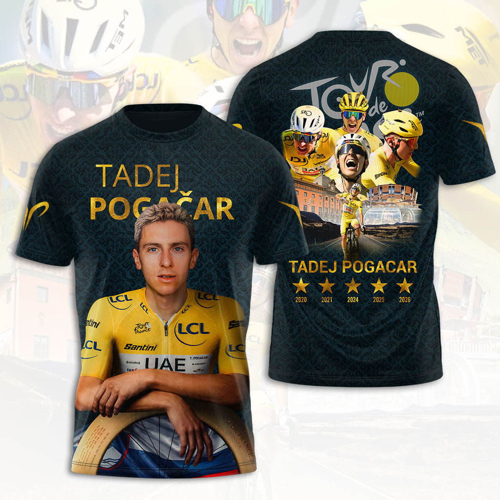 Tadej Pogacar 2026 Tour de France Winner 3D Apparel – HOATT19938