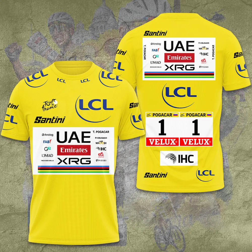 Tadej Pogacar 2026 Tour de France Winner 3D Apparel – GNE7862