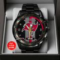Personalized Tampa Bay Buccaneers Black Stainless Steel Watch – TANTN16031