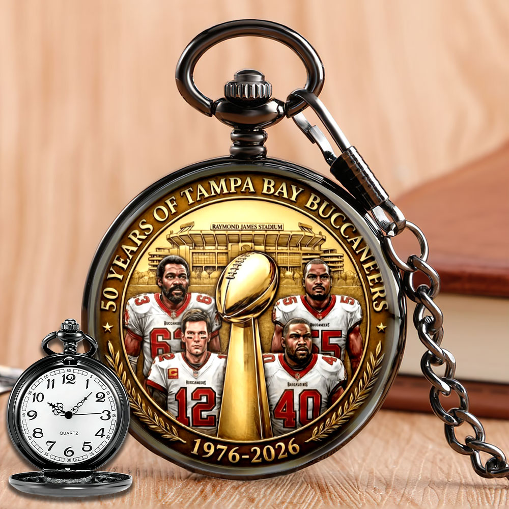 Tampa Bay Buccaneers 50th Anniversary Pocket Watch – MAITM14426