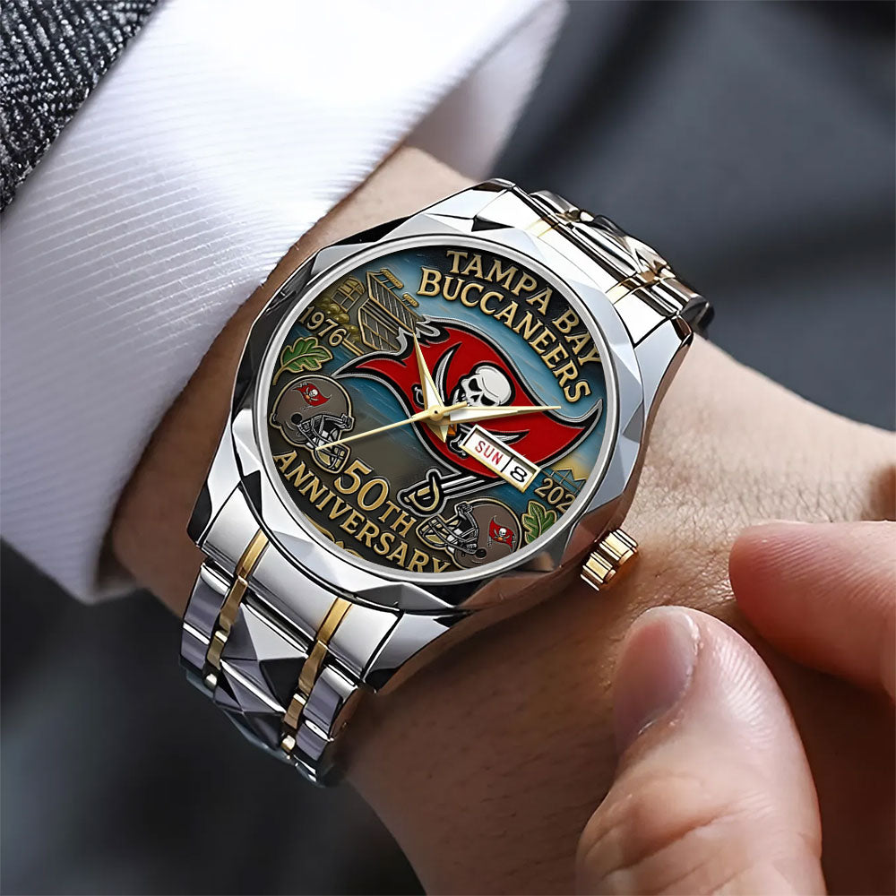 Tampa Bay Buccaneers Alloy Luxury Quartz Watch – TANTN 15286