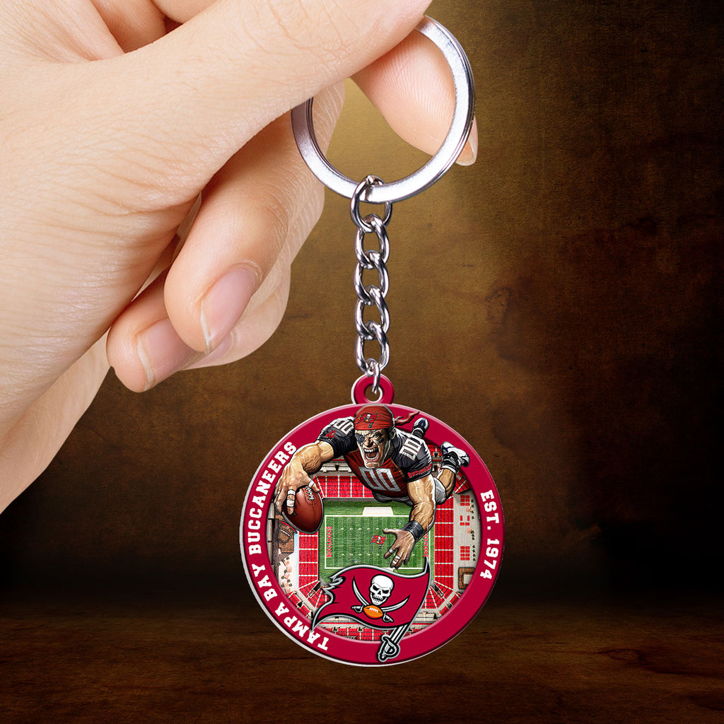 Tampa Bay Buccaneers Custom Shape 2-sided Keychain – HOATT12710