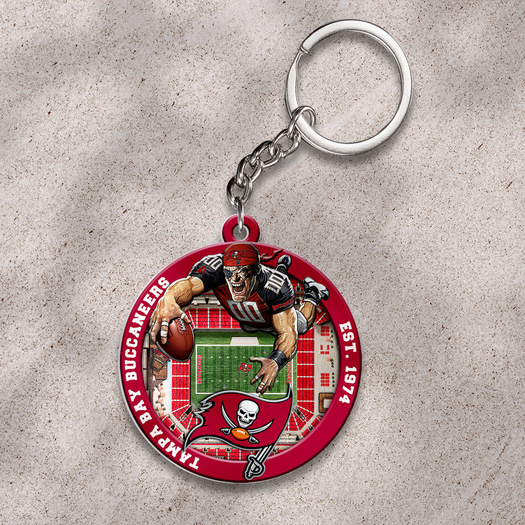 Tampa Bay Buccaneers Custom Shape 2-sided Keychain – HOATT12710