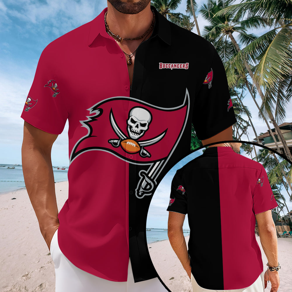 Tampa Bay Buccaneers Short Sleeve Button-Down Shirt – MAITM13573