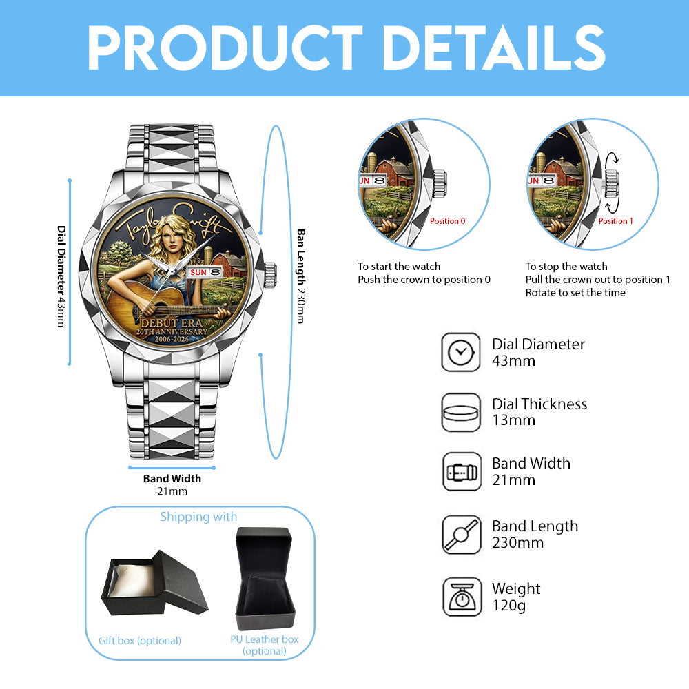 Taylor Swift 20th Anniversary Alloy Luxury Quartz Watch – MAITM14492