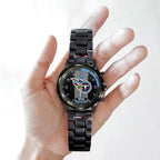 Personalized Tennessee Titans Black Stainless Steel Watch – TANTN16034