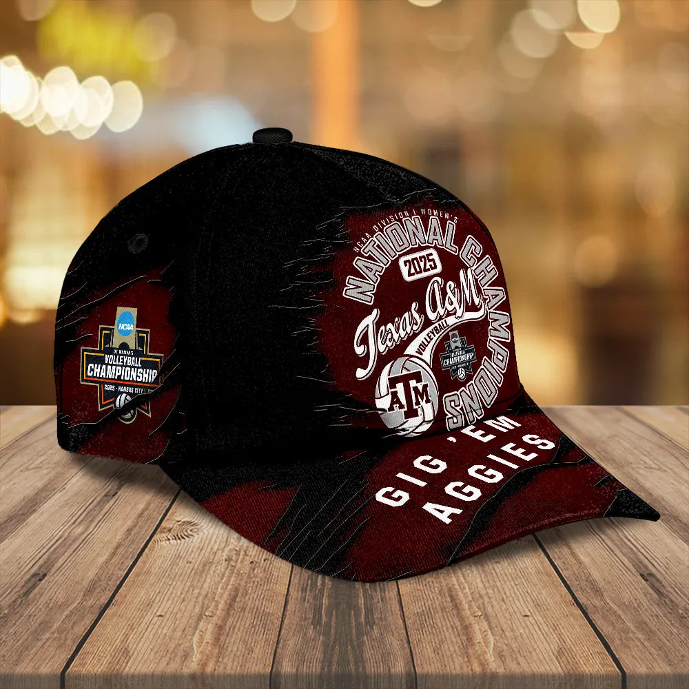 Texas A&M Aggies Women's 2025 Volleyball National Champions Classic Cap – TANTN19628