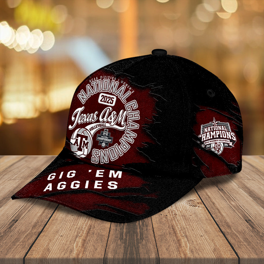 Texas A&M Aggies Women's 2025 Volleyball National Champions Classic Cap – TANTN19628