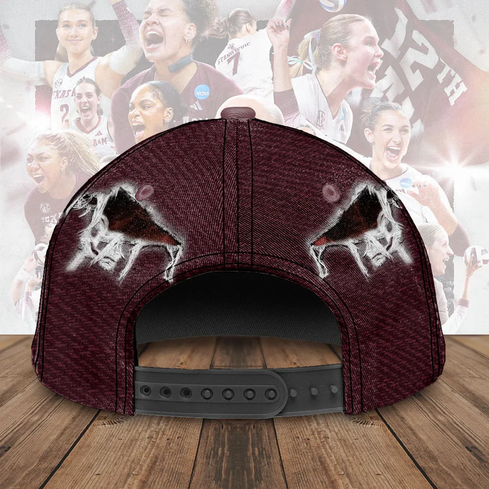 Texas A&M 2025 Women's Volleyball National Champions Classic Cap – TMTHU2824