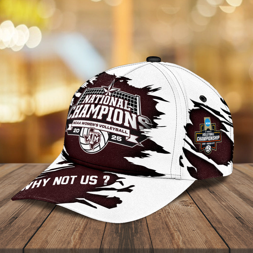 Texas A&M Aggies Women's Volleyball 2025 National Champions Classic Cap – MAITM14177