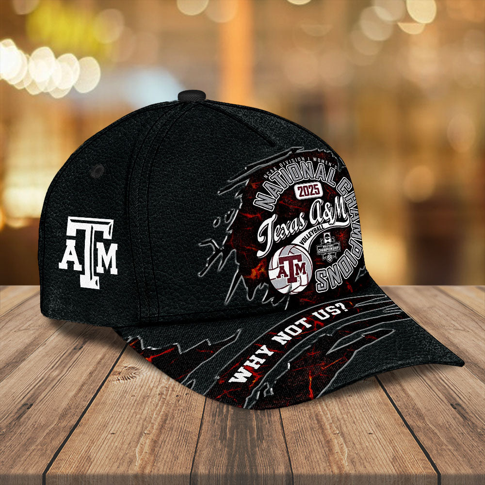 Texas A&M Aggies Women's Volleyball 2025 National Champions Classic Cap – MAITM14178