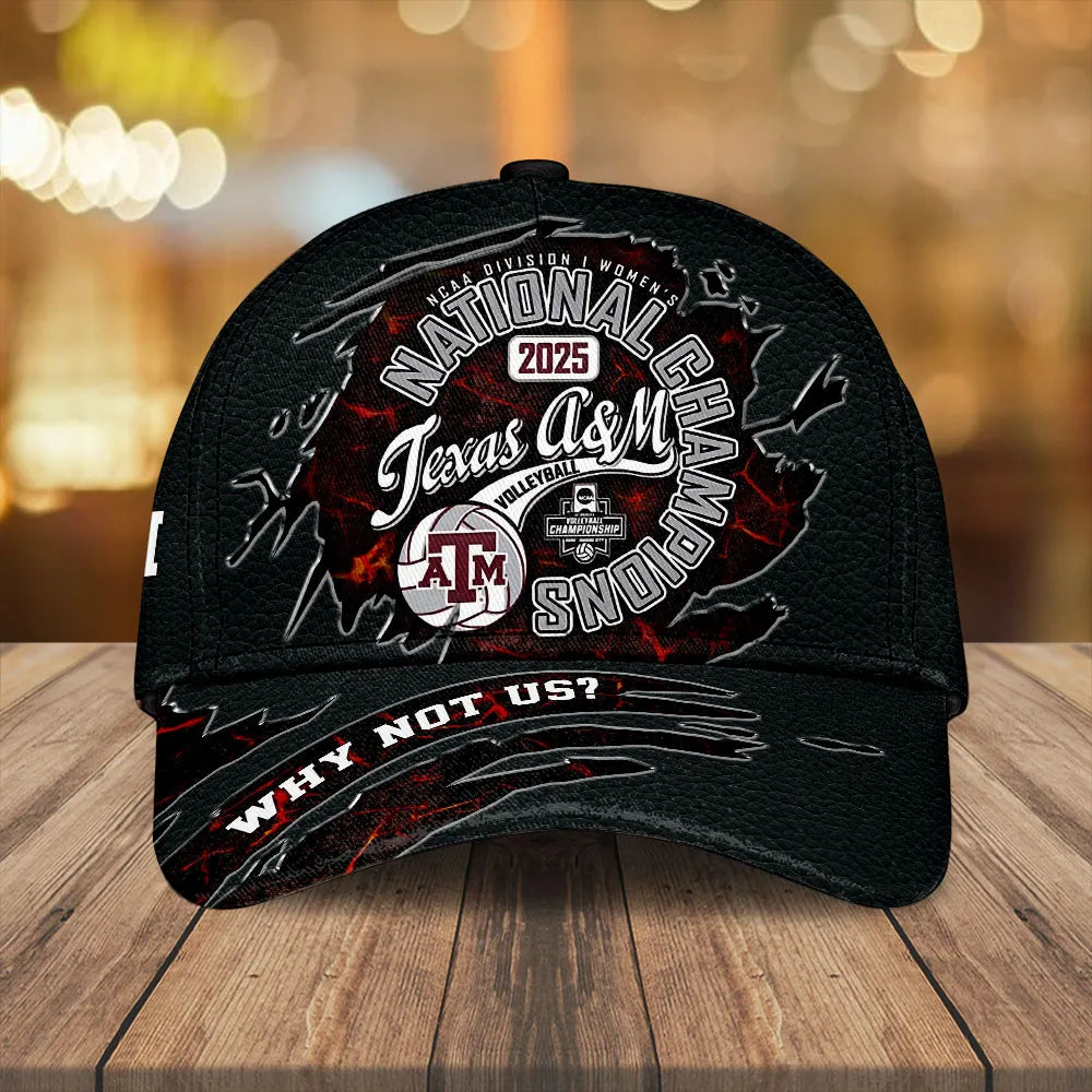 Texas A&M Aggies Women's Volleyball 2025 National Champions Classic Cap – MAITM14178