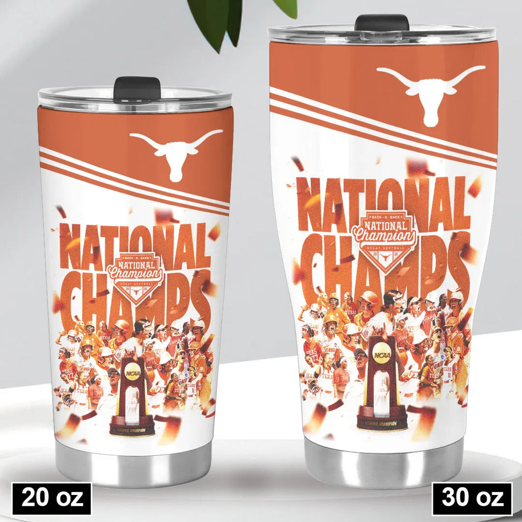 Texas Longhorns 2026 NCAA Women's Softball Champions Tumbler Cup – HOATT18436