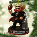 Texas Tech Red Raiders Football Custom Shape 2-sided Acrylic Ornament – MAITM14053