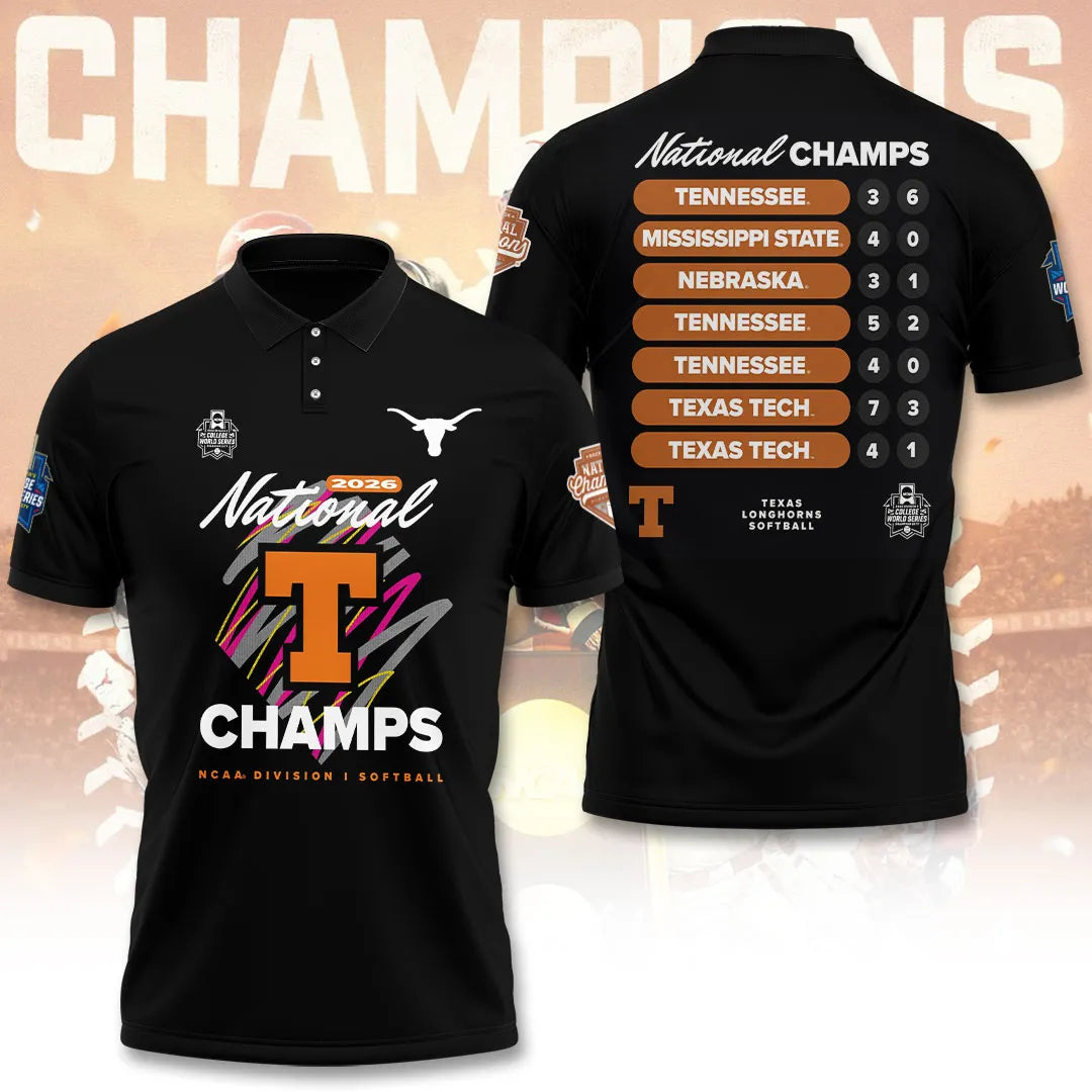 Texas Longhorns NCAA Women's Softball Champions 2026 3D Apparel – TANTN23425