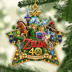 The Legend of Zelda 40th Anniversary Custom Shape 2-side Printed Acrylic Ornament – HOATT21457