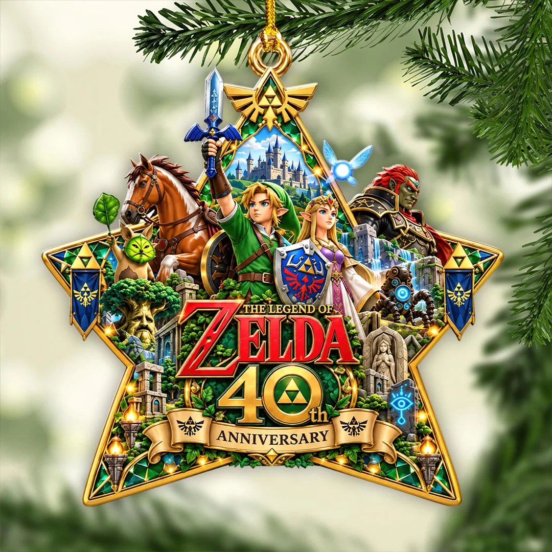 The Legend of Zelda 40th Anniversary Custom Shape 2-side Printed Acrylic Ornament – HOATT21457