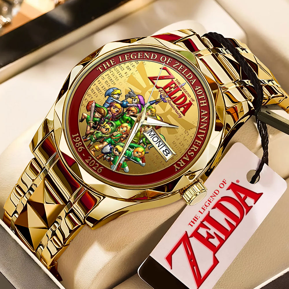 The Legend of Zelda 40th Anniversary Alloy Luxury Quartz Watch – TMTHU3349