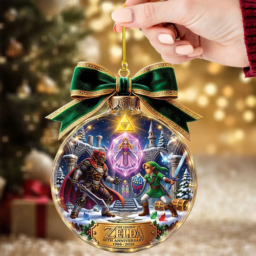 The Legend of Zelda 40th Anniversary Custom Shape 2-side Printed Acrylic Ornament – TMTHU9929