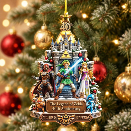 The Legend of Zelda 40th Anniversary Custom Shape 2-side Printed Acrylic Ornament – TMTHU9930