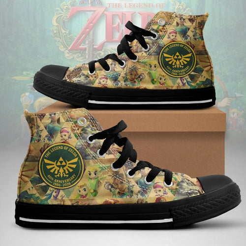 The Legend of Zelda 40th Anniversary High Top Canvas Shoes – TMTHU10214