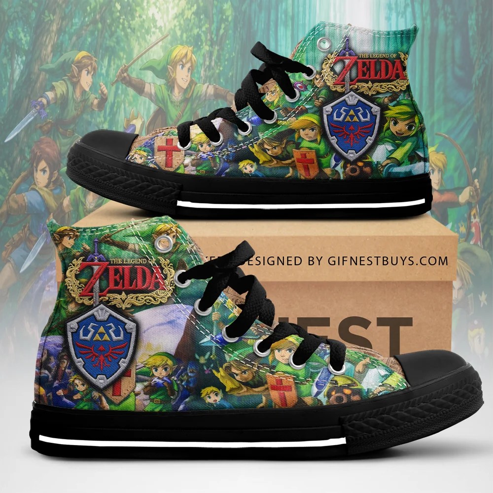The Legend of Zelda 40th Anniversary High Top Canvas Shoes – TMTHU9564