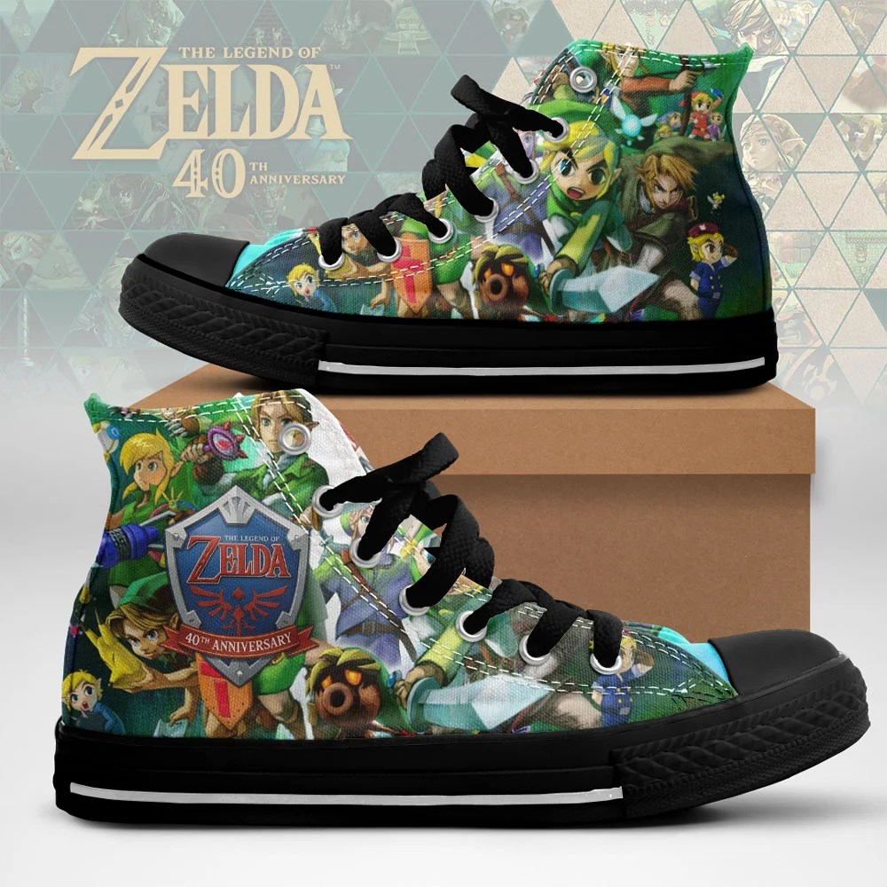The Legend of Zelda 40th Anniversary High Top Canvas Shoes – TMTHU9714