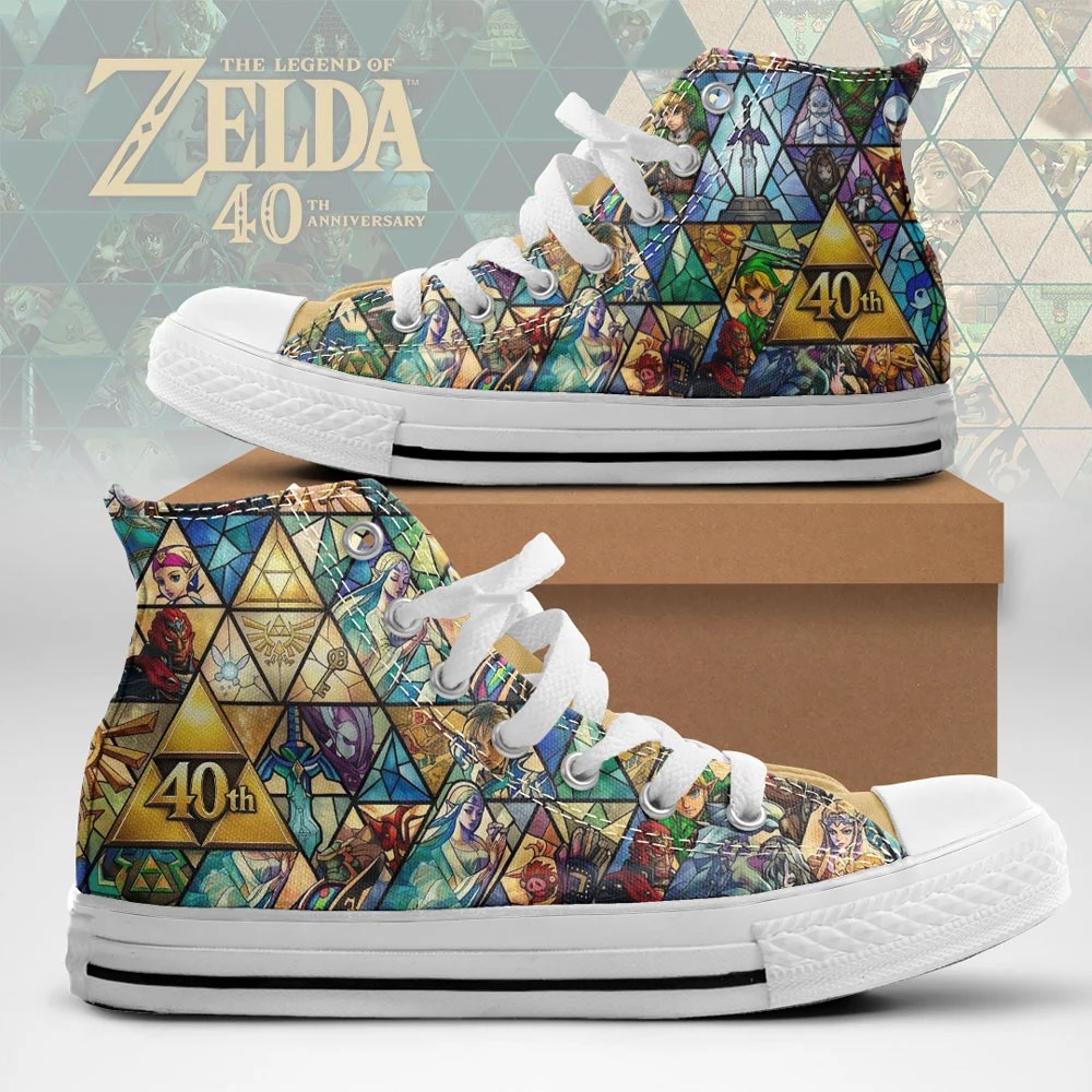 The Legend of Zelda: Ocarina of Time High Top Canvas Shoes – TMTHU9936