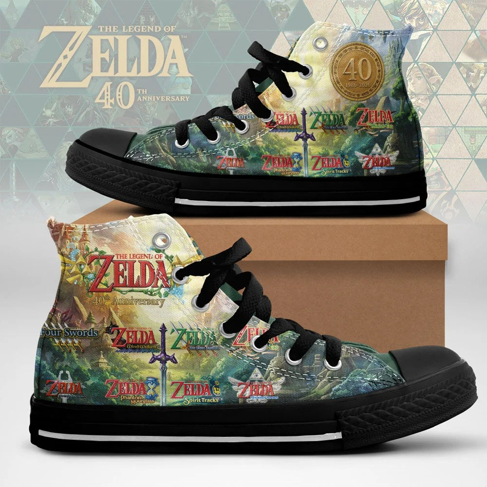 The Legend of Zelda 40th Anniversary High Top Canvas Shoes – TMTHU9962