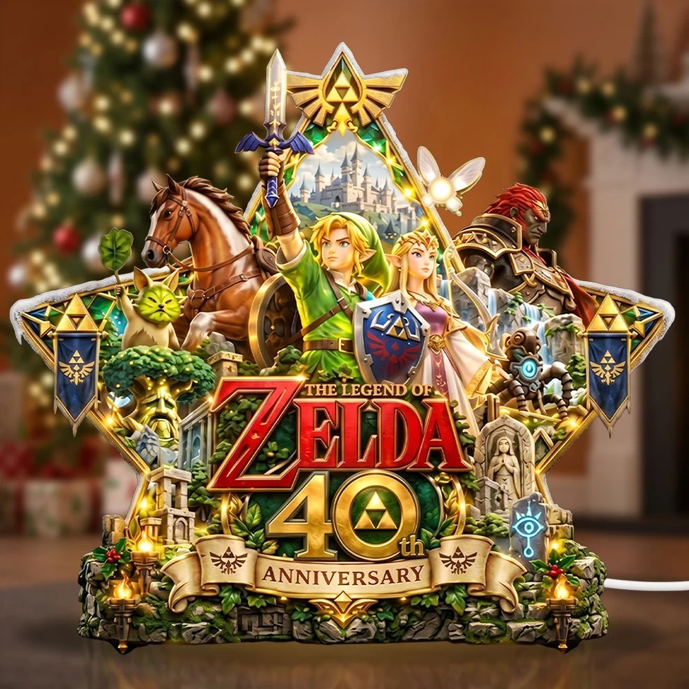The Legend of Zelda 40th Anniversary Custom Shape Acrylic Light Box – TMTHU9670