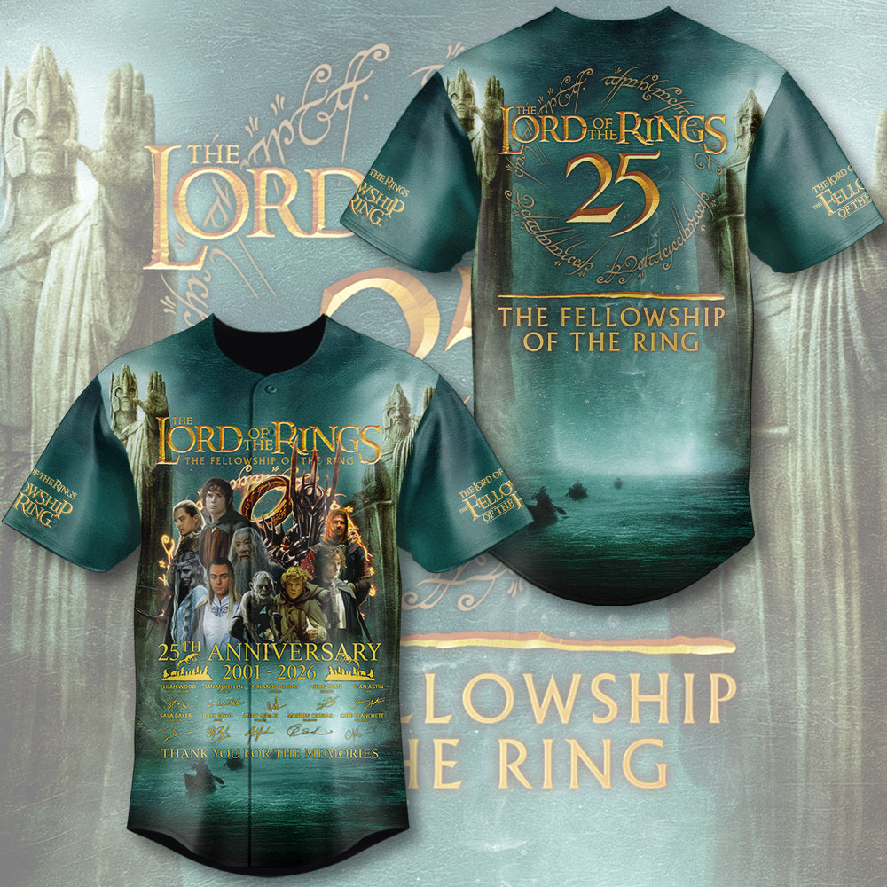 The Lord Of The Rings 25th Anniversary 2026 Baseball Jersey – GNE4757