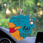 Winnie-the-Pooh 100th Anniversary Custom shape 2-sided Acrylic Car Ornament – GNE8858