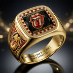 The Rolling Stones 3D Engraved Ring – HOATT18883