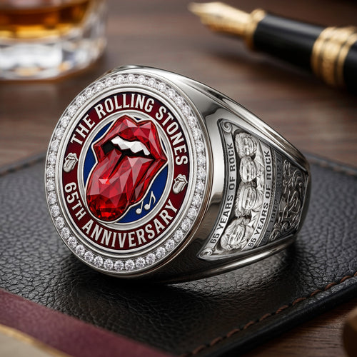 The Rolling Stones 65th Anniversary 3D Engraved Ring – TMTHU7159
