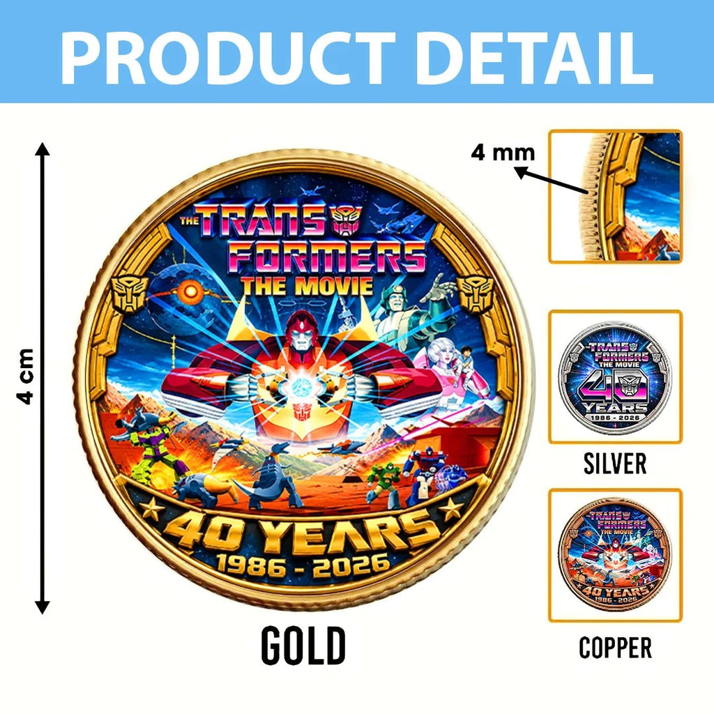 The Transformers: The Movie 40th Anniversary Commemorative Coin – HOATT26896
