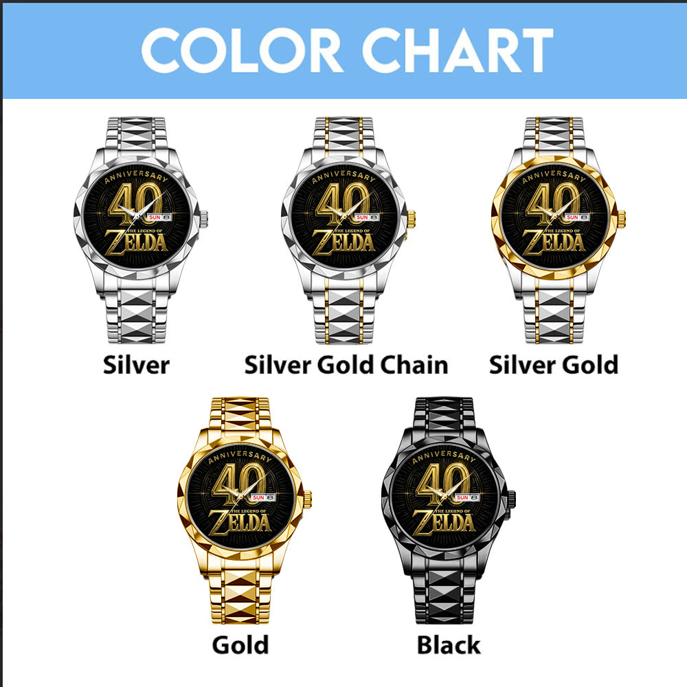 The Legend of Zelda 40th Anniversary Alloy Luxury Quartz Watch – GNE4870