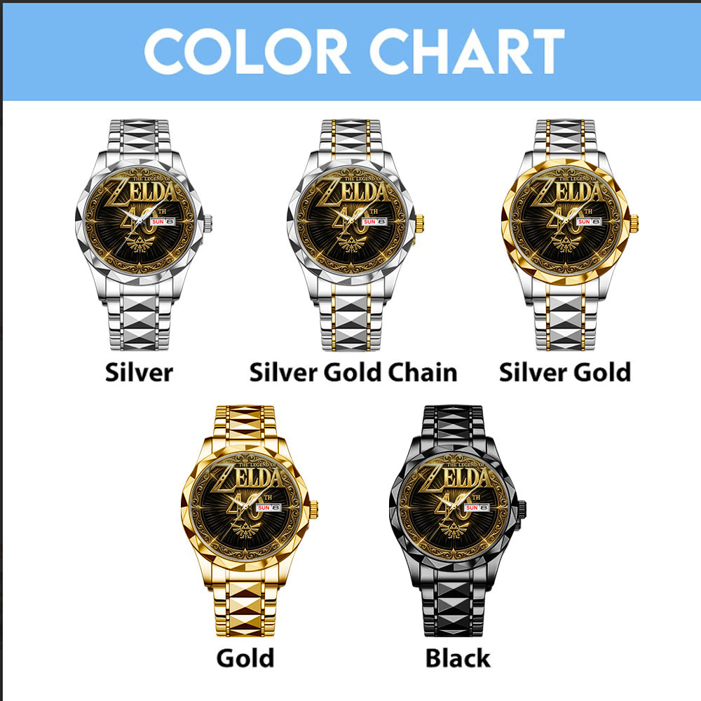 The Legend of Zelda 40th Anniversary Alloy Luxury Quartz Watch – GNE4872