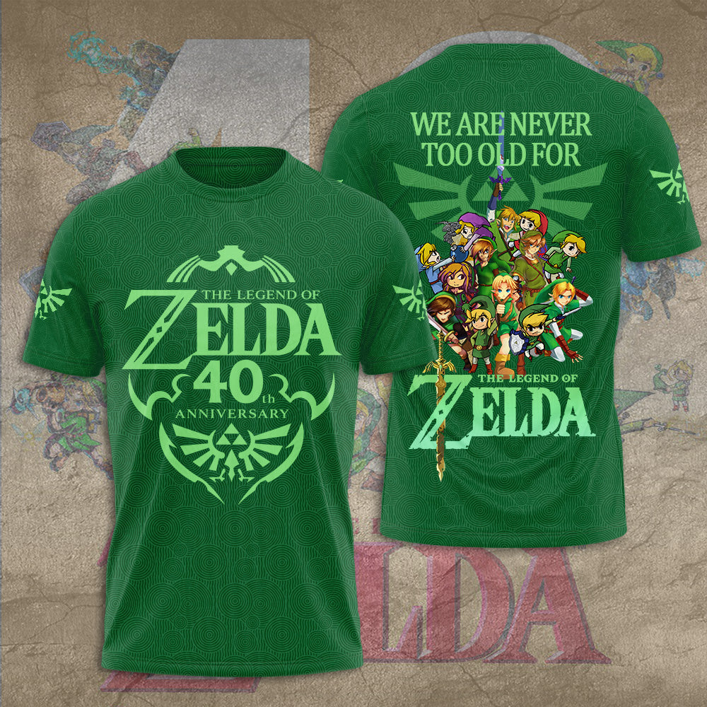The Legend of Zelda 40th Anniversary 3D Apparel – GNE5161