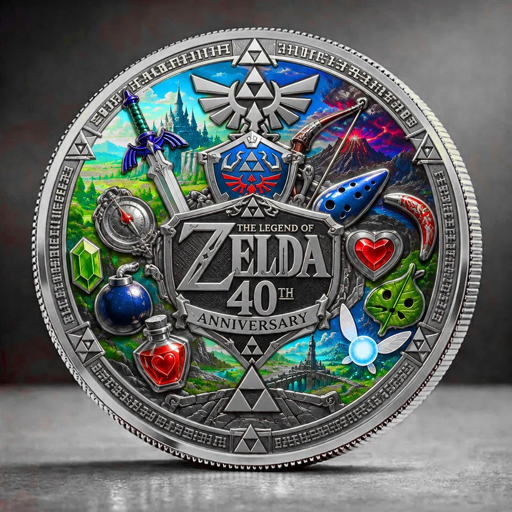 The Legend of Zelda 40th Anniversary Commemorative Coin – GNE8754