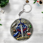 The Legend of Zelda 40th Anniversary Custom Shape 2-sided Keychain – TANTN20322