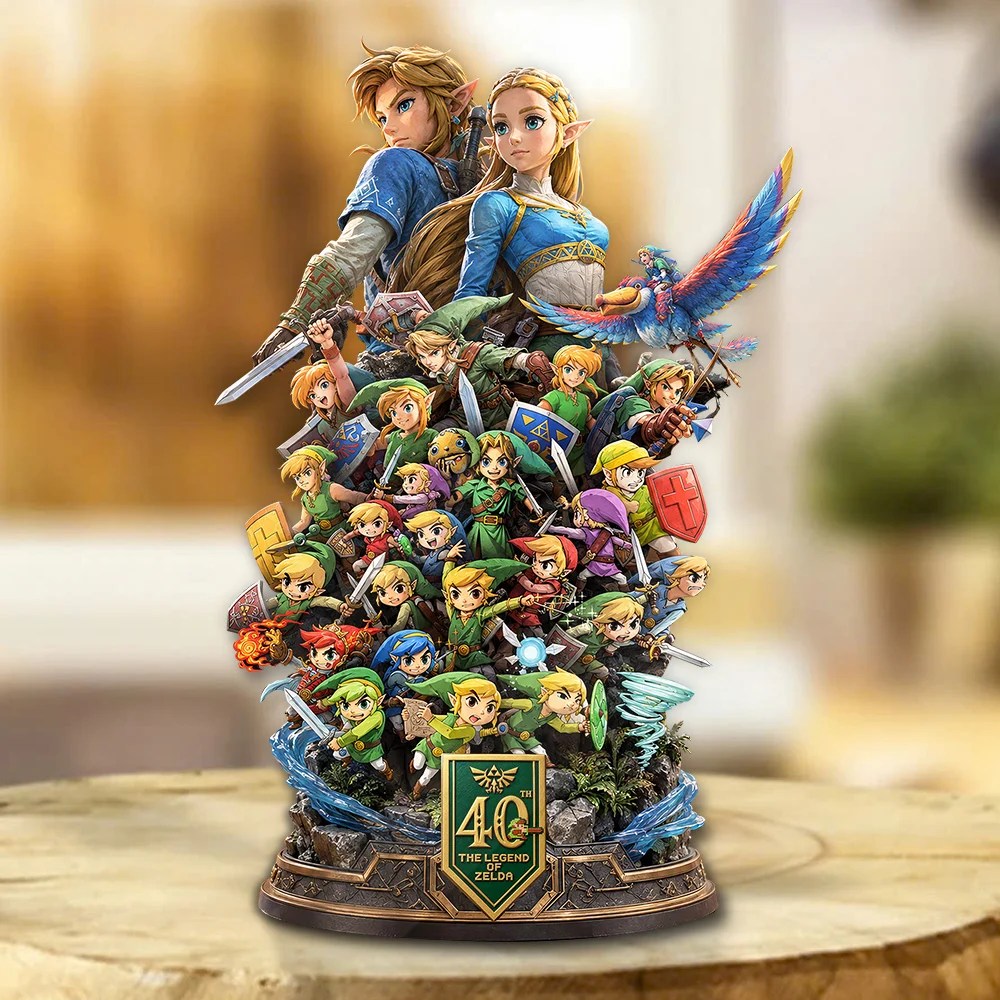 The Legend of Zelda 40th Anniversary Custom Shape Acrylic Plaque – GNE8513