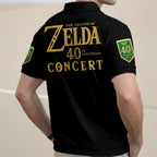 The Legend of Zelda 40th Anniversary Concert Zip Polo Shirt – TANTN25481
