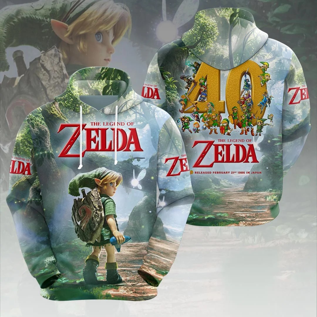 The Legend of Zelda 40th Anniversary 3D Apparel – HOATT21075