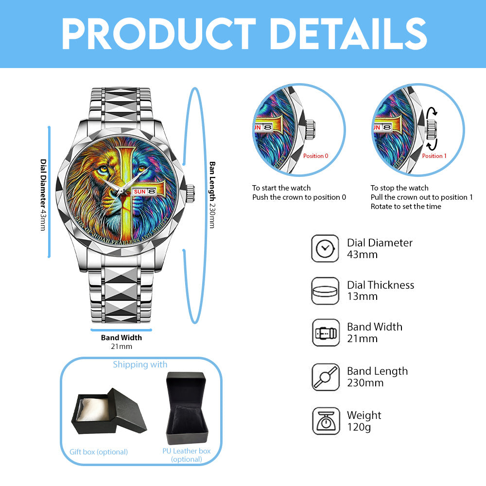 The Lion Of Judah Alloy Luxury Quartz Watch – TANTN 14883